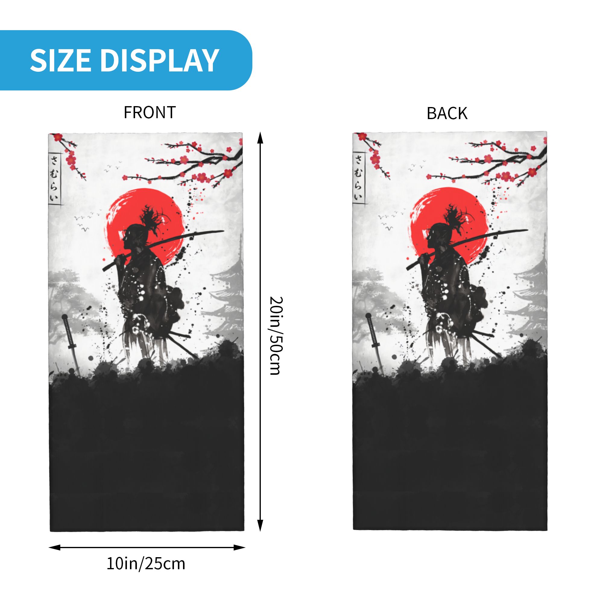 Japanisches Samurai-Krieger-Ba – Neck Gaiter Face Cover Bewertung und Preis